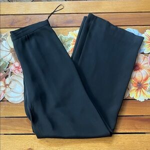 Vintage Ralph Lauren Elegant Black Silk Trousers